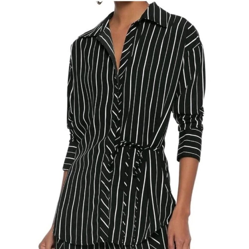 Walter Baker Tamara striped shirt women's size medium